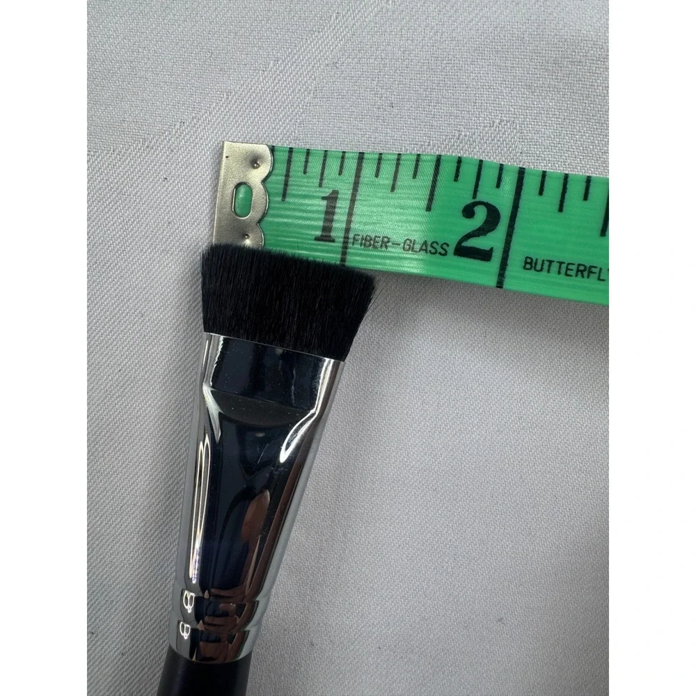Morphe M458 Flat Contour Brush Black Silver Sculpting Makeup Tool